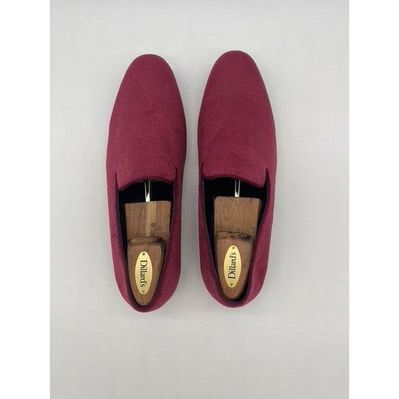 Men's Zion Smoking Slipper Loafers Size 12M Dark Pink - Picture 6 of 12